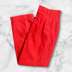 Morning glory red pants
